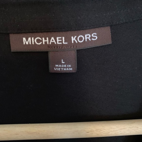 Michael Kors Black Polo Shirt Men's Size Large - Picture 7 of 8